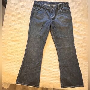 Calvin Klein Flare Double Stone Wash Jeans, size 14/30